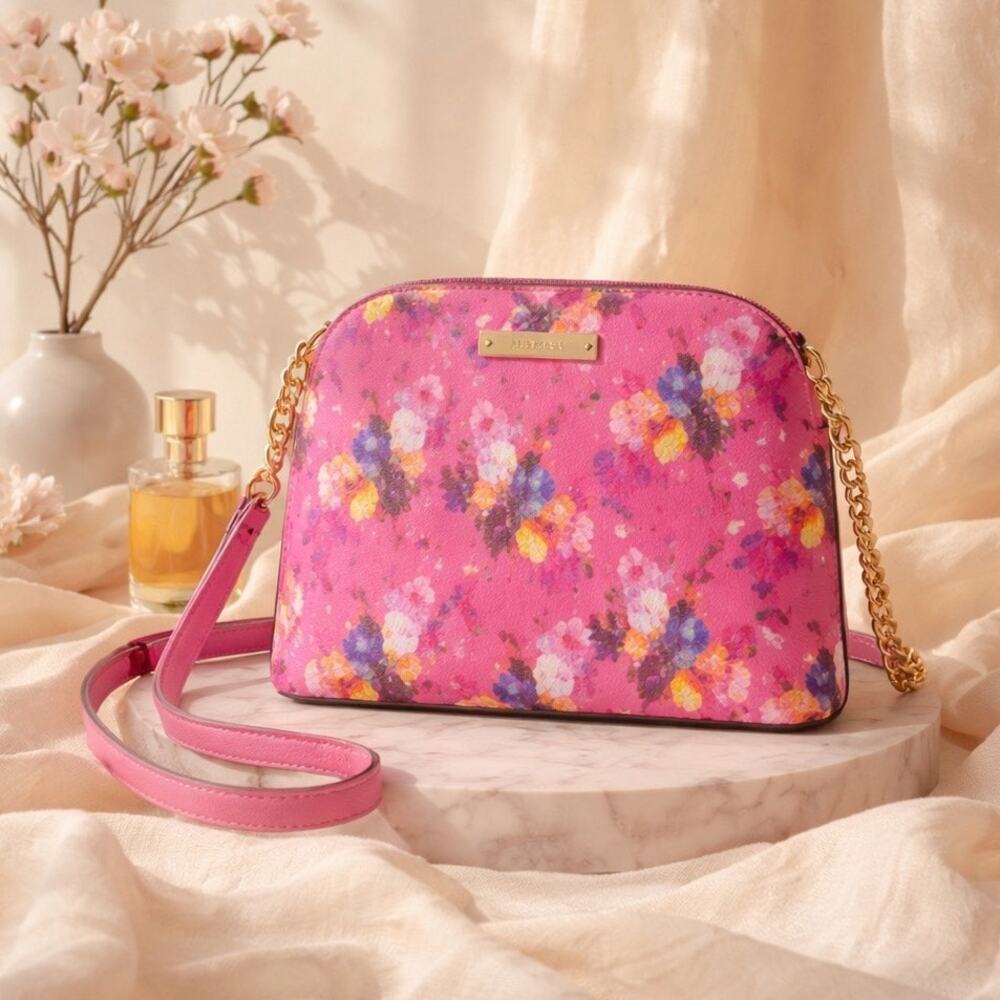 Steve Madden Chain Shoulder Strap Floral Crossbody Bag Purse Coquette Fairy NWT
